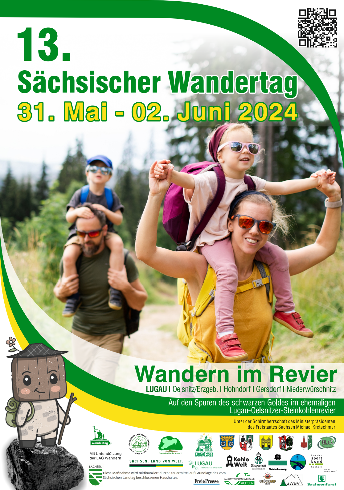 Plakat 13. Sächsischer Wandertag in Lugau